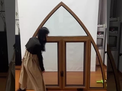 fenêtre courbe en aluminium