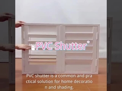Taille personnalisable fenêtres en PVC vitrée fenêtre à auvents en PVC électrique avec volets