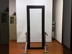 Porte à charnière en PVC durable élégante porte de salle de bain réglable en PVC